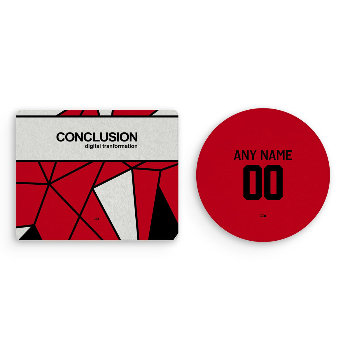 Mouse pad with the Utrecht 2025-26 Fourth football shirt design by RIPA Football