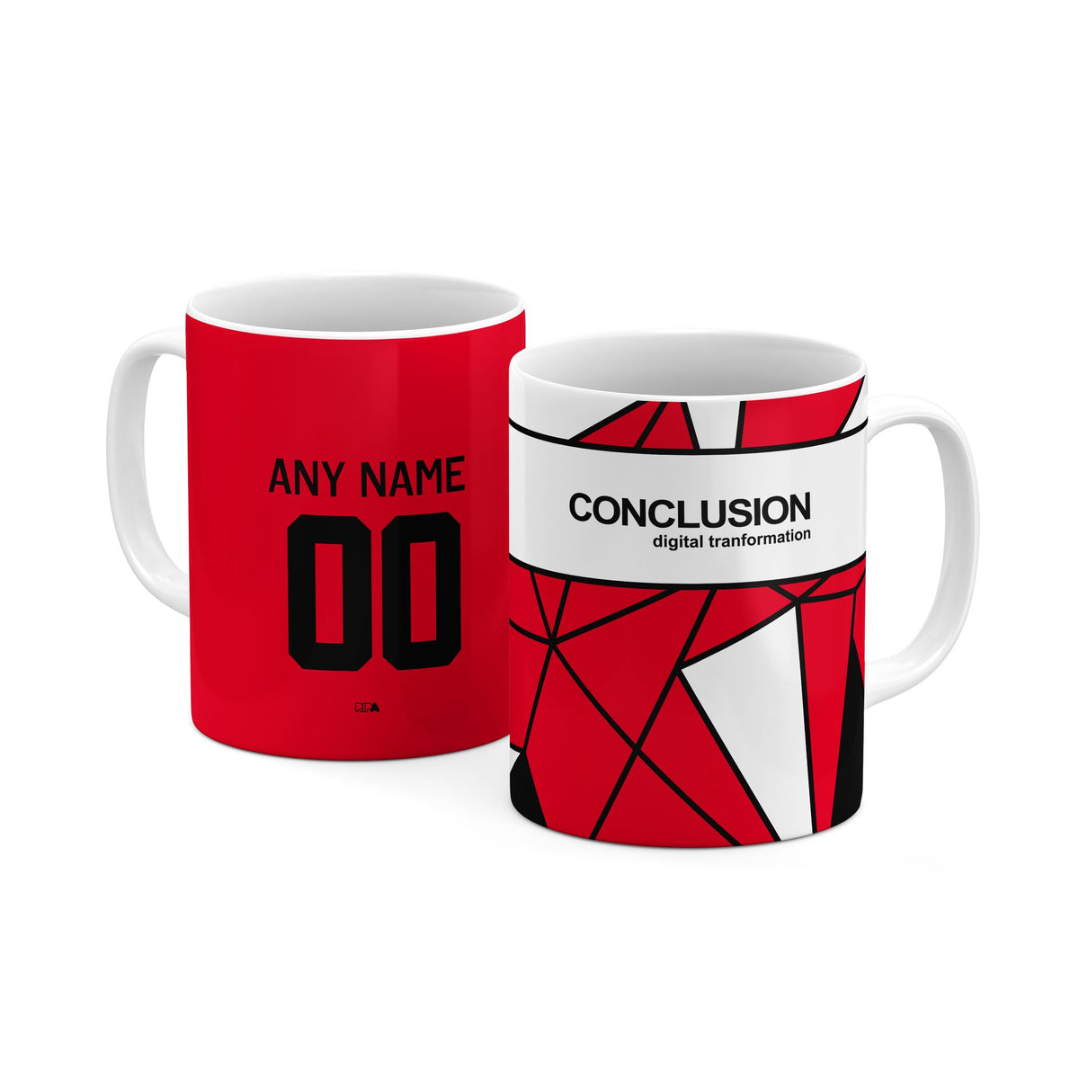 Mug with the Utrecht 2025-26 Fourth football shirt design by RIPA Football