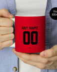 Mug with the Utrecht 2025-26 Fourth football shirt design by RIPA Football