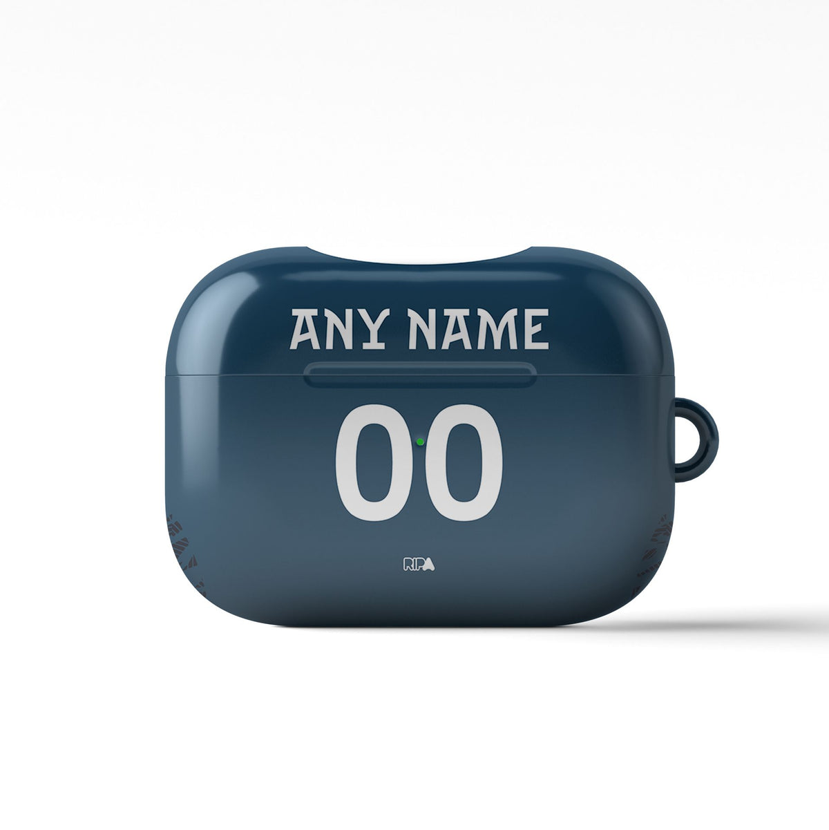 AirPods case with the Utrecht 2026-27 Away football shirt design by RIPA Football