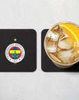 Coaster with the Fenerbahçe 2023-24 Home football shirt design by RIPA Football