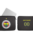 Laptop sleeve with the Fenerbahçe 2023-24 Home football shirt design by RIPA Football