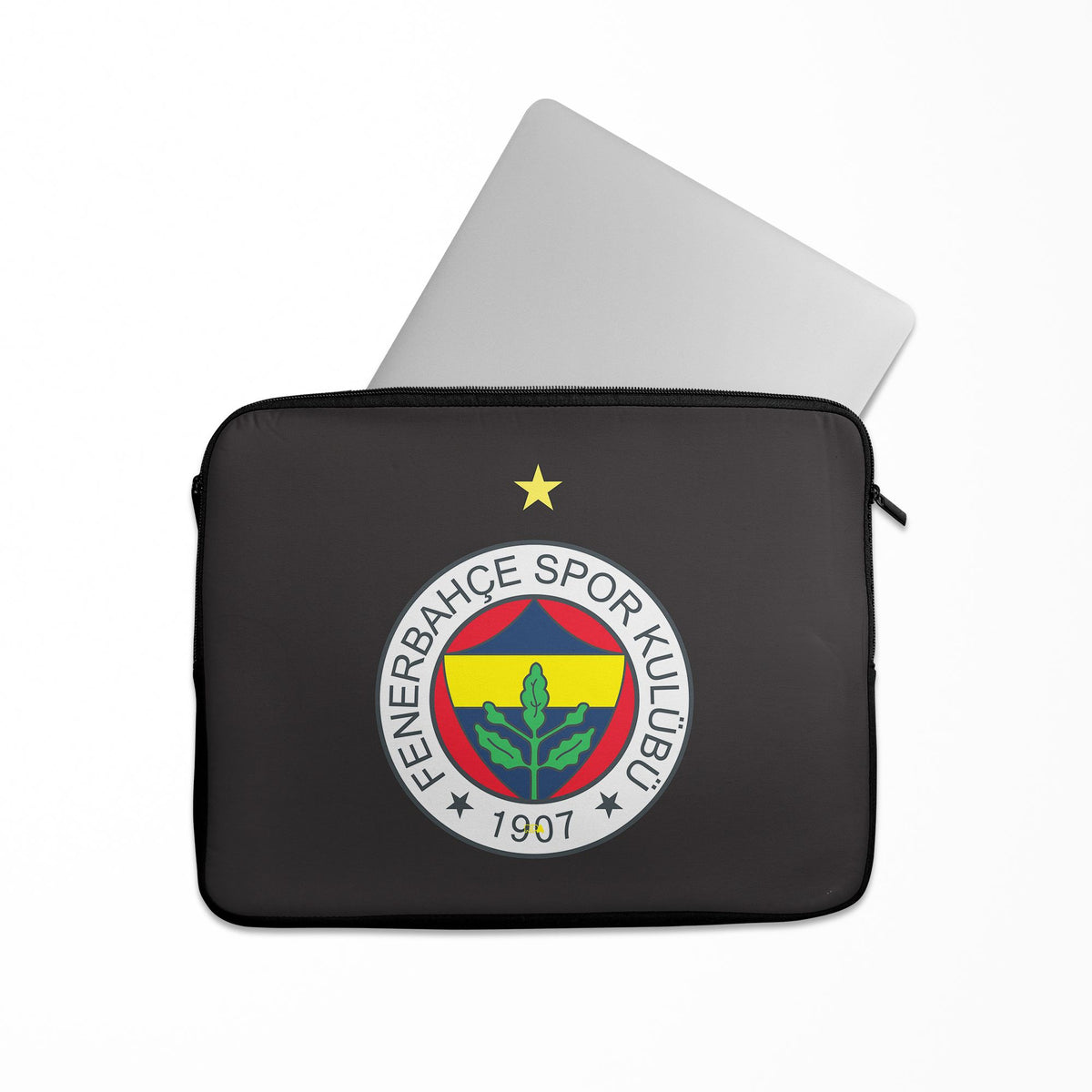 Laptop sleeve with the Fenerbahçe 2023-24 Home football shirt design by RIPA Football