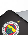 Laptop sleeve with the Fenerbahçe 2023-24 Home football shirt design by RIPA Football