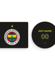 Mouse pad with the Fenerbahçe 2023-24 Home football shirt design by RIPA Football