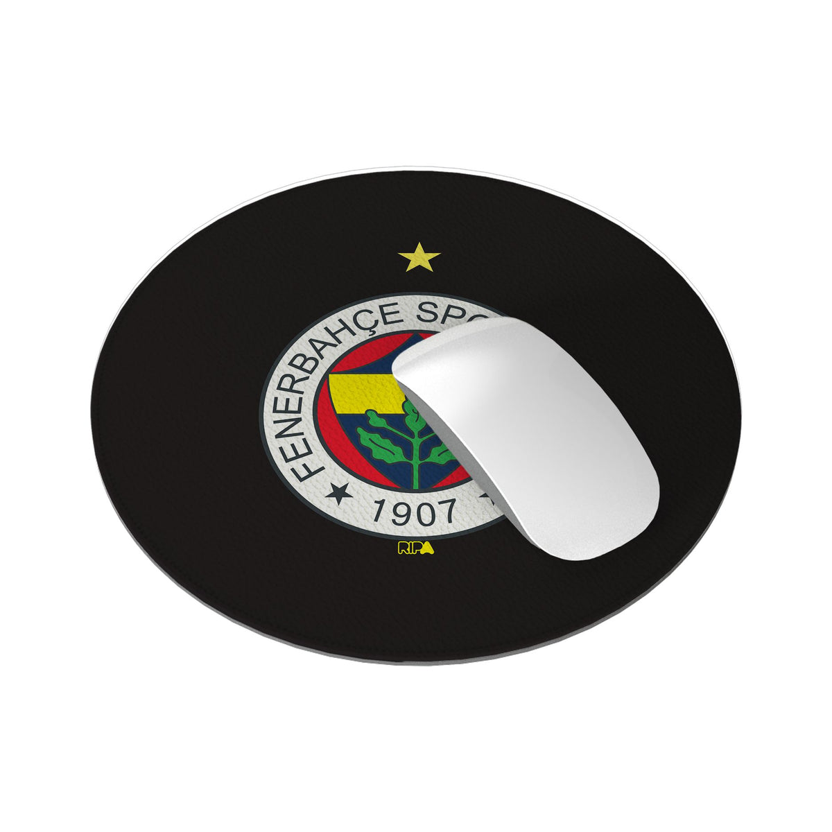 Mouse pad with the Fenerbahçe 2023-24 Home football shirt design by RIPA Football