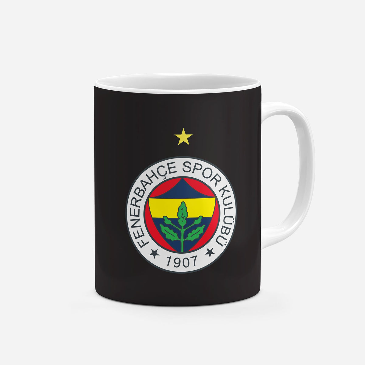 Mug with the Fenerbahçe 2023-24 Home football shirt design by RIPA Football