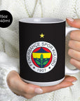 Mug with the Fenerbahçe 2023-24 Home football shirt design by RIPA Football