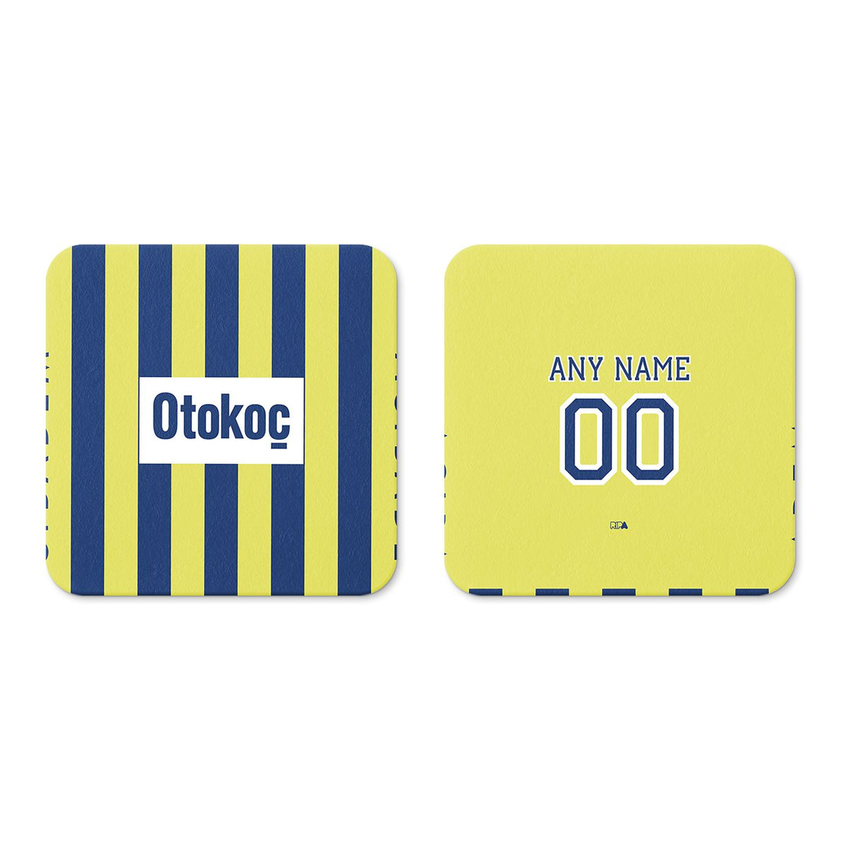Coaster with the Fenerbahçe 2026-27 Home football shirt design by RIPA Football