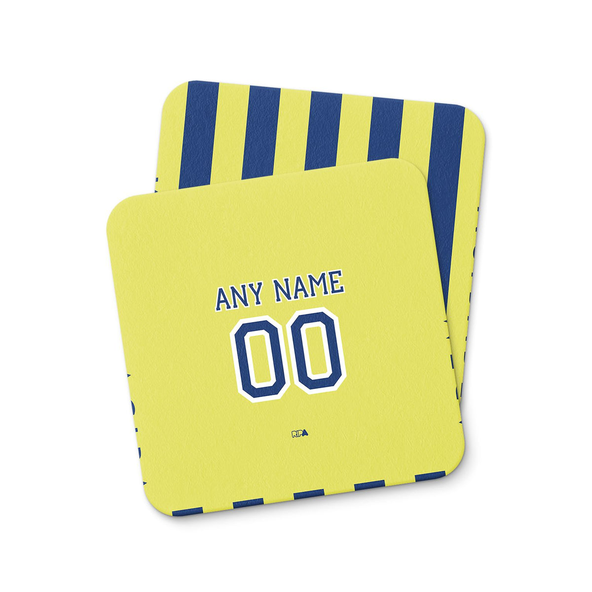 Coaster with the Fenerbahçe 2026-27 Home football shirt design by RIPA Football