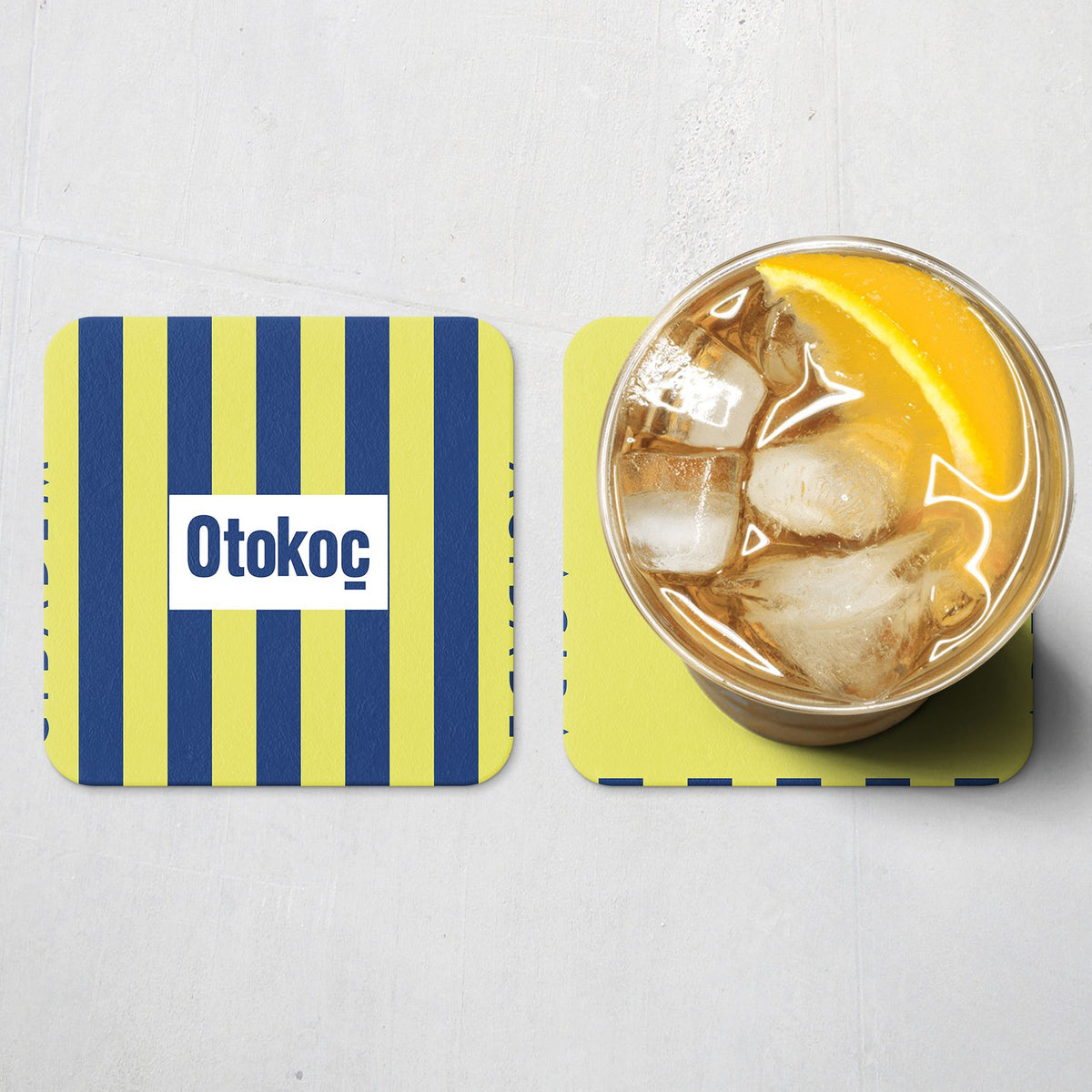 Coaster with the Fenerbahçe 2026-27 Home football shirt design by RIPA Football