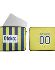 Laptop sleeve with the Fenerbahçe 2026-27 Home football shirt design by RIPA Football