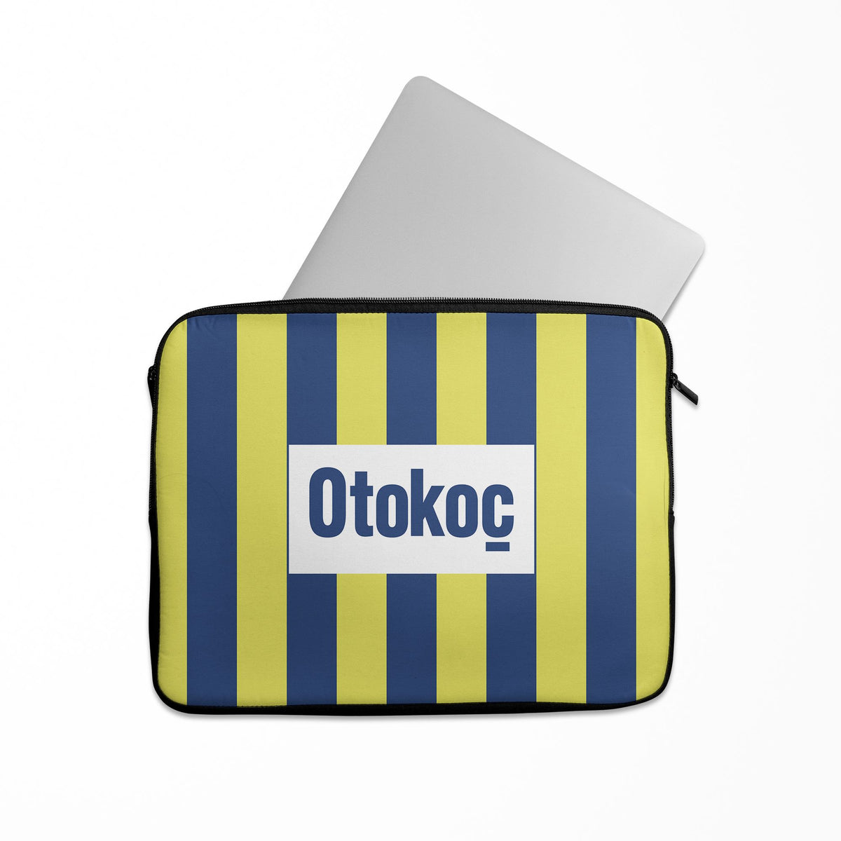 Laptop sleeve with the Fenerbahçe 2026-27 Home football shirt design by RIPA Football