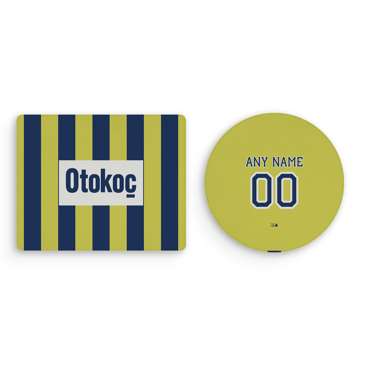 Mouse pad with the Fenerbahçe 2026-27 Home football shirt design by RIPA Football