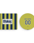 Mouse pad with the Fenerbahçe 2026-27 Home football shirt design by RIPA Football