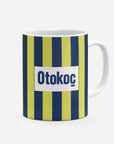 Mug with the Fenerbahçe 2026-27 Home football shirt design by RIPA Football