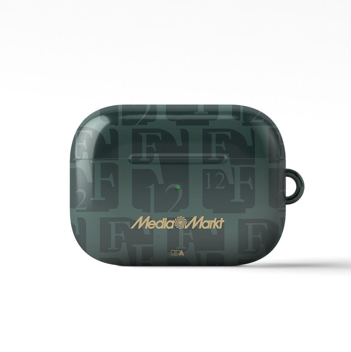 AirPods case with the Feyenoord Rotterdam 2025-26 Fourth football shirt design by RIPA Football