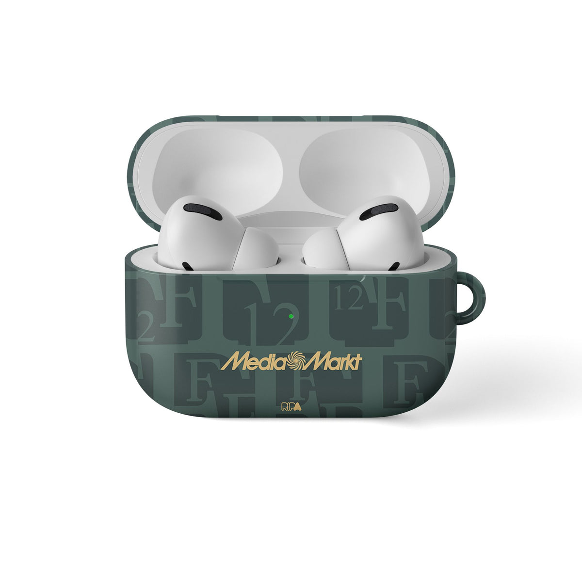 AirPods case with the Feyenoord Rotterdam 2025-26 Fourth football shirt design by RIPA Football