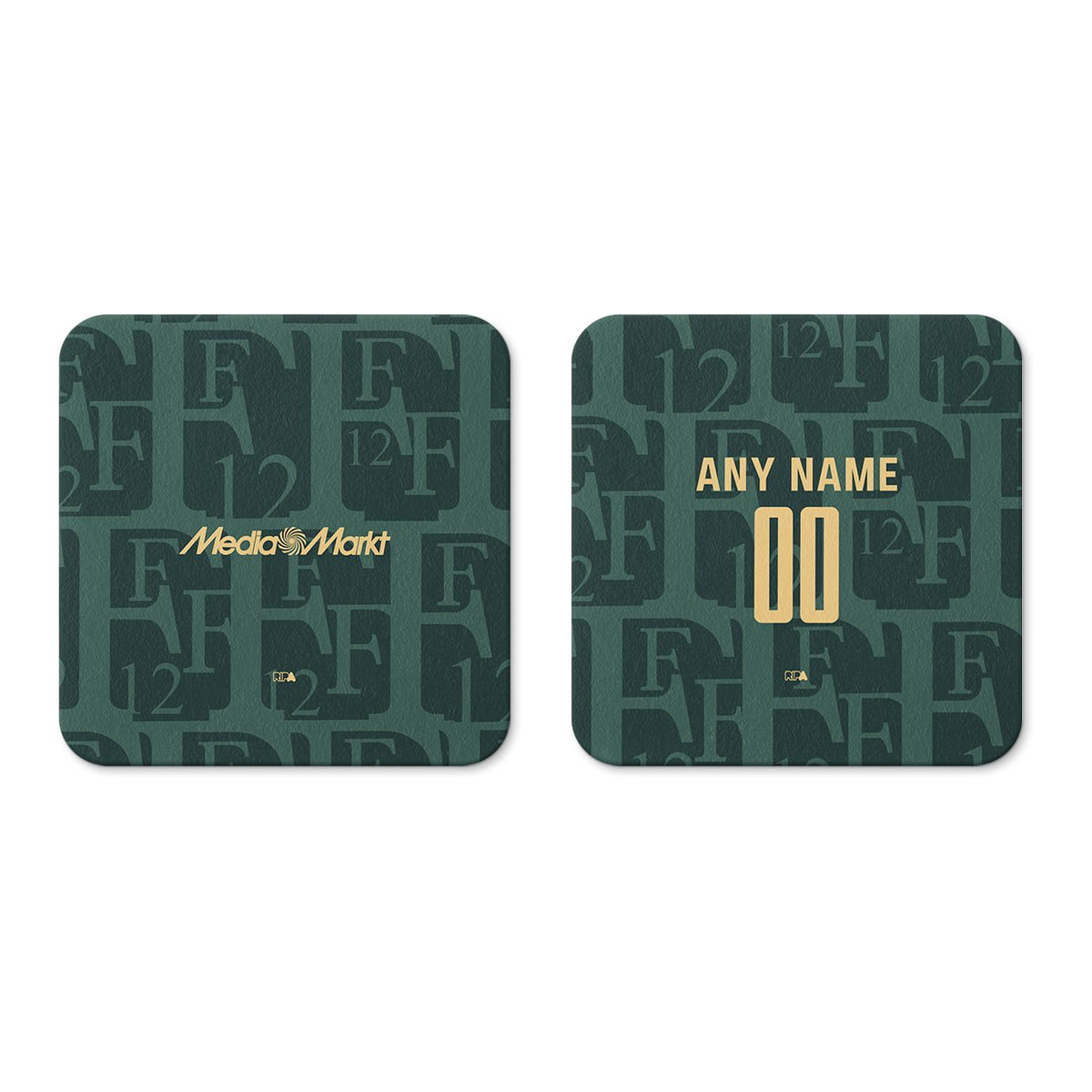 Coaster with the Feyenoord Rotterdam 2025-26 Fourth football shirt design by RIPA Football