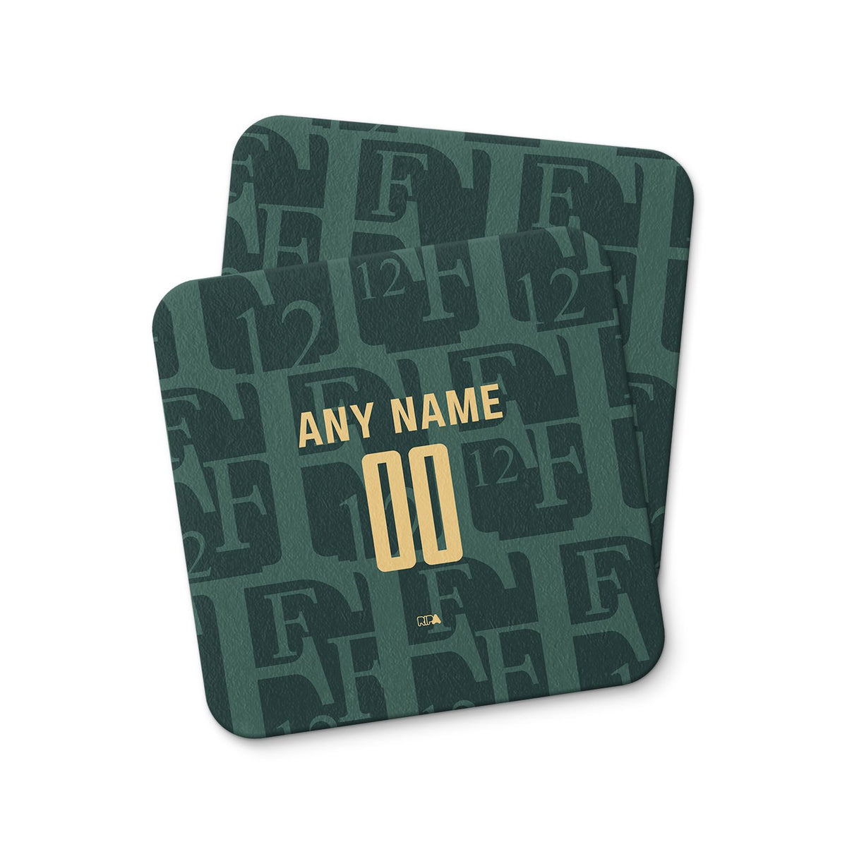 Coaster with the Feyenoord Rotterdam 2025-26 Fourth football shirt design by RIPA Football