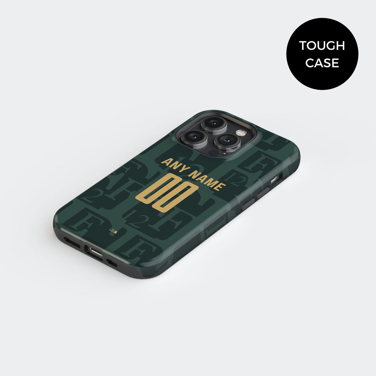 Phone case with the Feyenoord Rotterdam 2025-26 Fourth football shirt design by RIPA Football