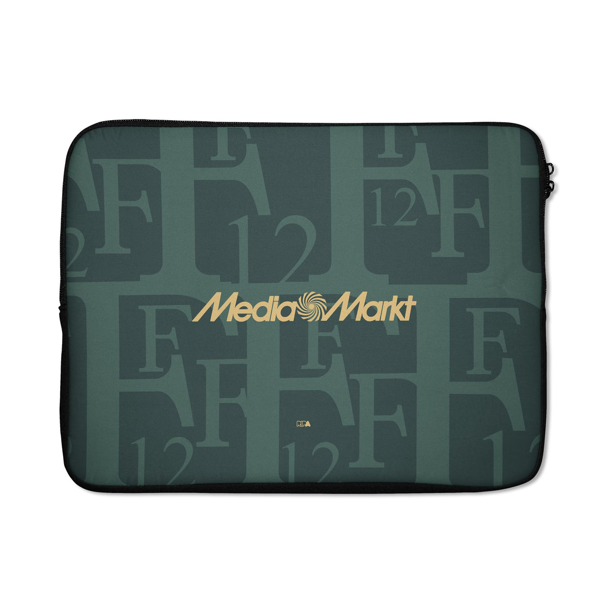 Laptop sleeve with the Feyenoord Rotterdam 2025-26 Fourth football shirt design by RIPA Football