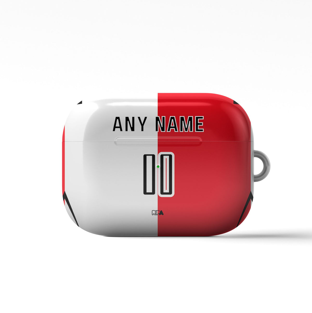 AirPods case with the Feyenoord Rotterdam 2026-27 Home football shirt design by RIPA Football