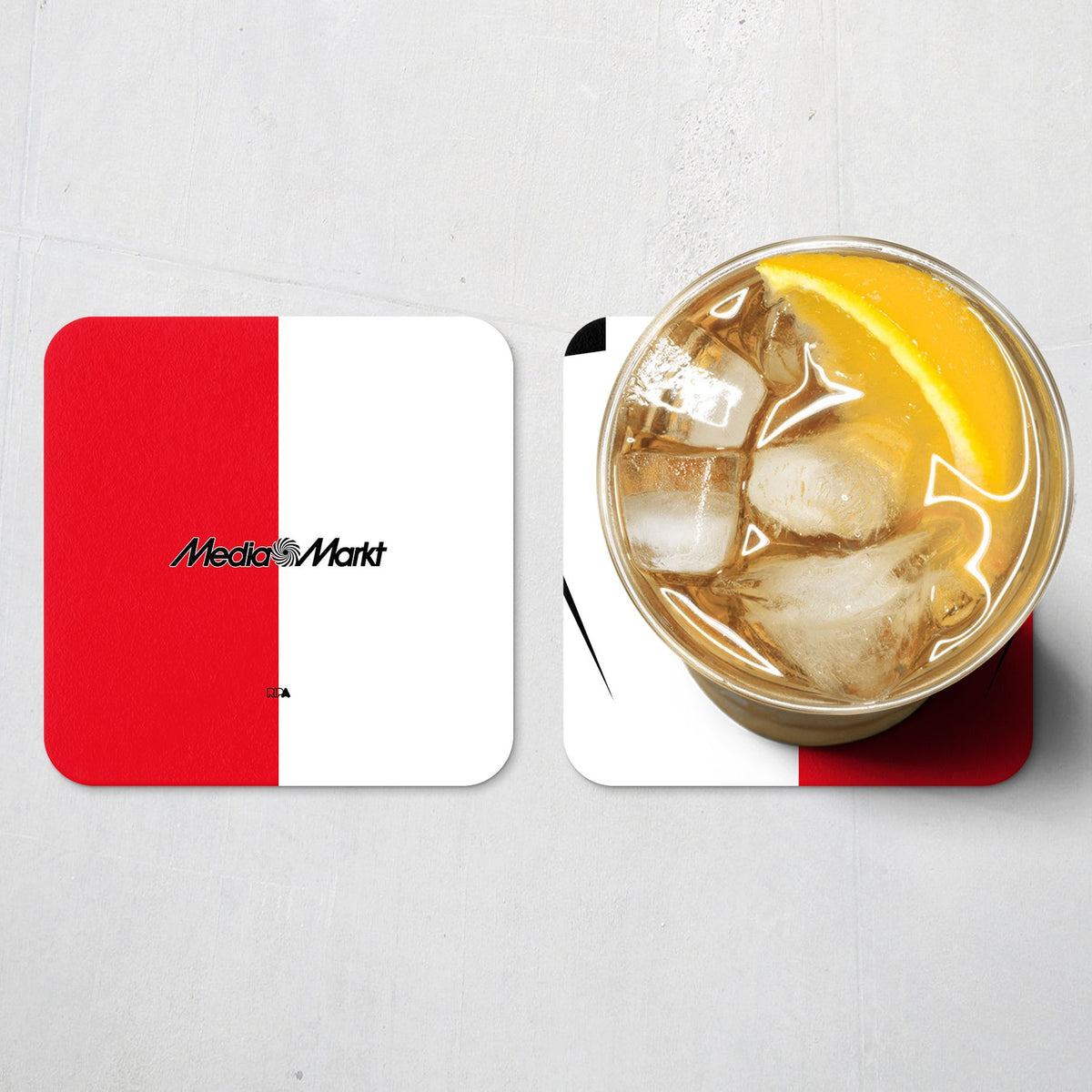 Coaster with the Feyenoord Rotterdam 2026-27 Home football shirt design by RIPA Football