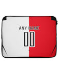 Laptop sleeve with the Feyenoord Rotterdam 2026-27 Home football shirt design by RIPA Football