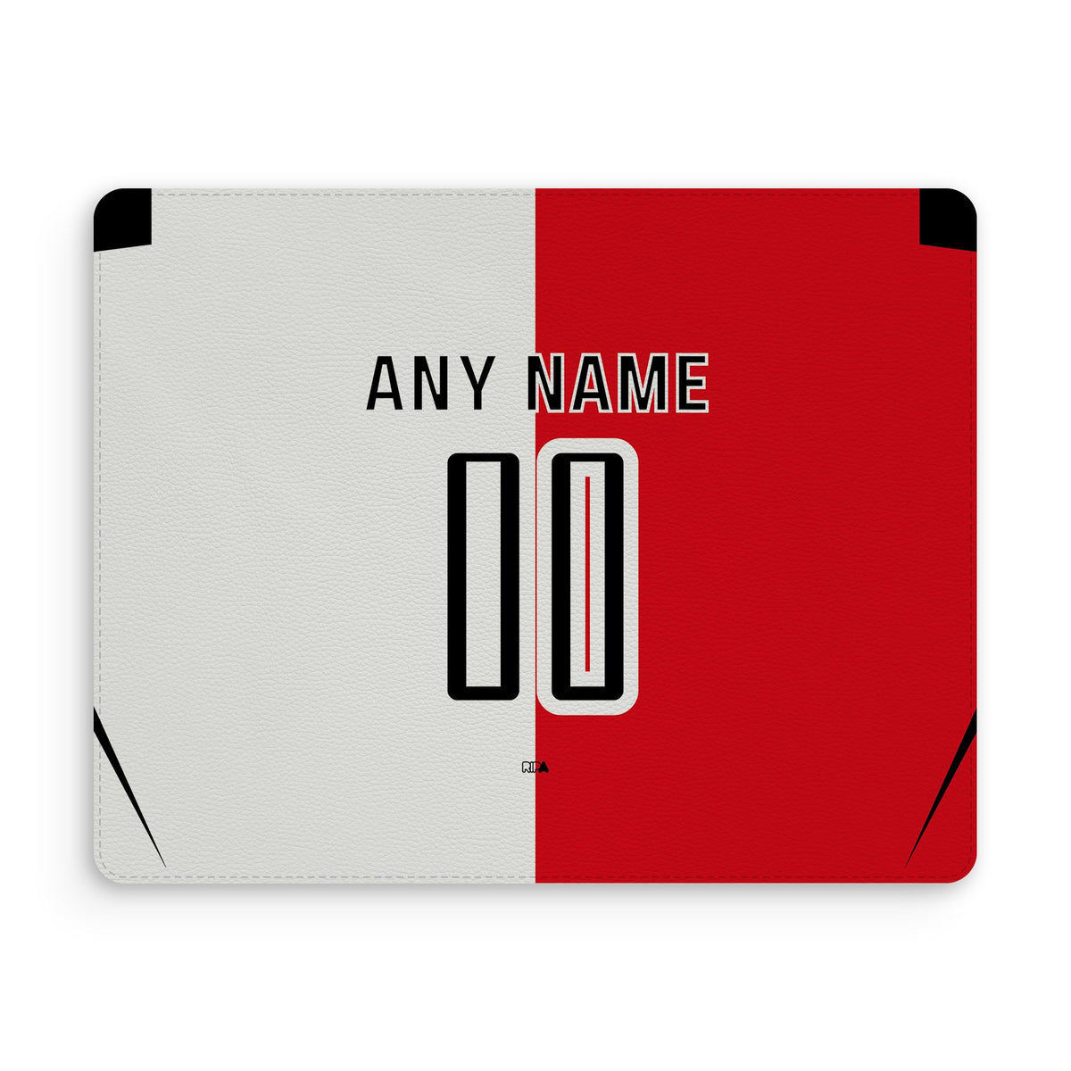 Mouse pad with the Feyenoord Rotterdam 2026-27 Home football shirt design by RIPA Football
