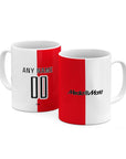 Mug with the Feyenoord Rotterdam 2026-27 Home football shirt design by RIPA Football