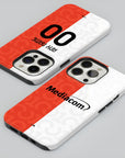 Phone case with the Fiorentina 2026-27 Centenary football shirt design by RIPA Football