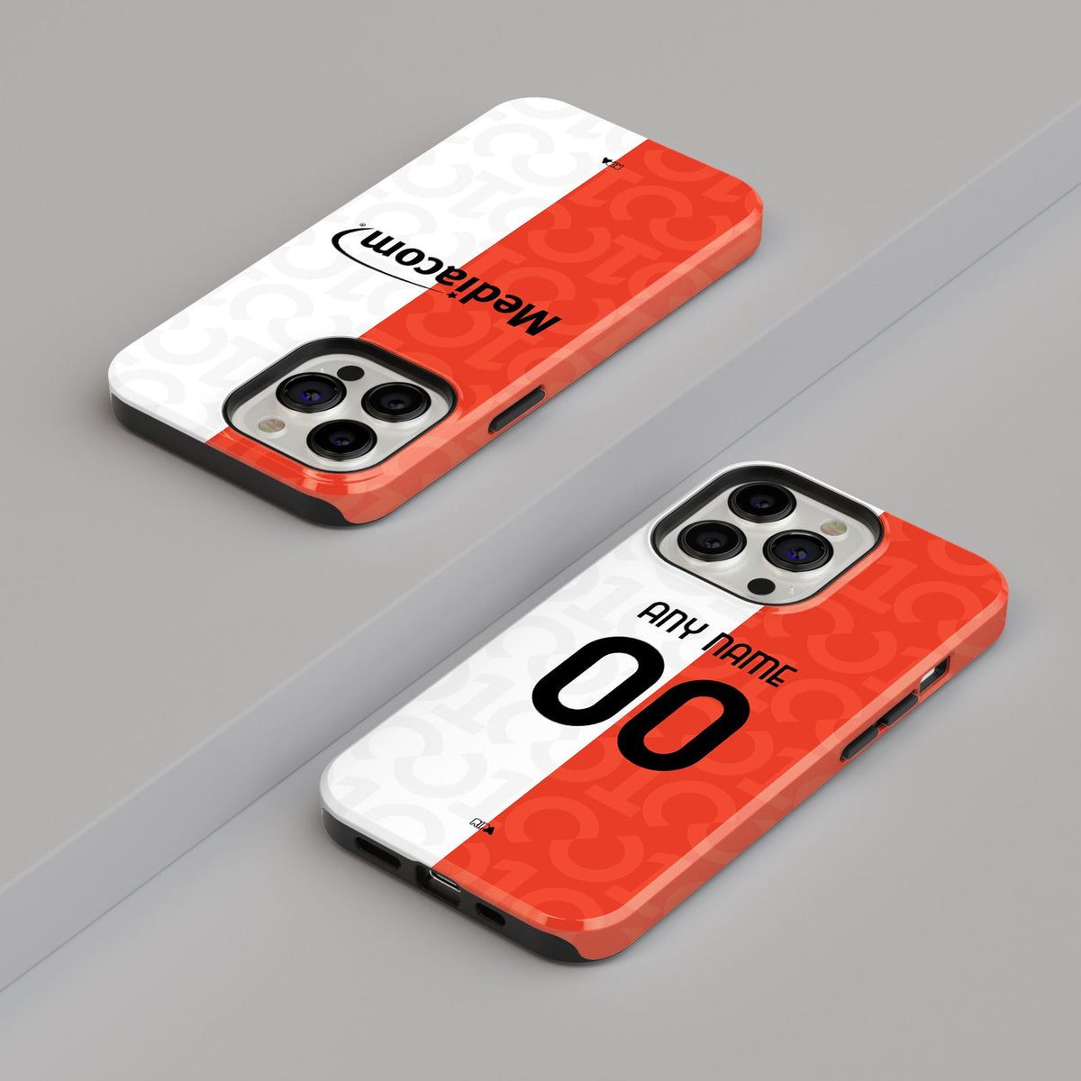 Phone case with the Fiorentina 2026-27 Centenary football shirt design by RIPA Football