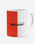 Mug with the Fiorentina 2026-27 Centenary football shirt design by RIPA Football