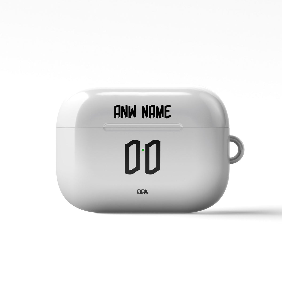 AirPods case with the Flamengo 2022-23 Away football shirt design by RIPA Football