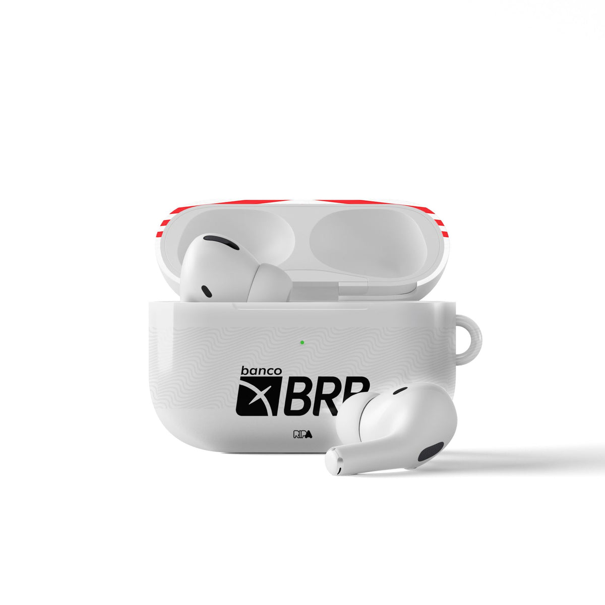 AirPods case with the Flamengo 2022-23 Away football shirt design by RIPA Football