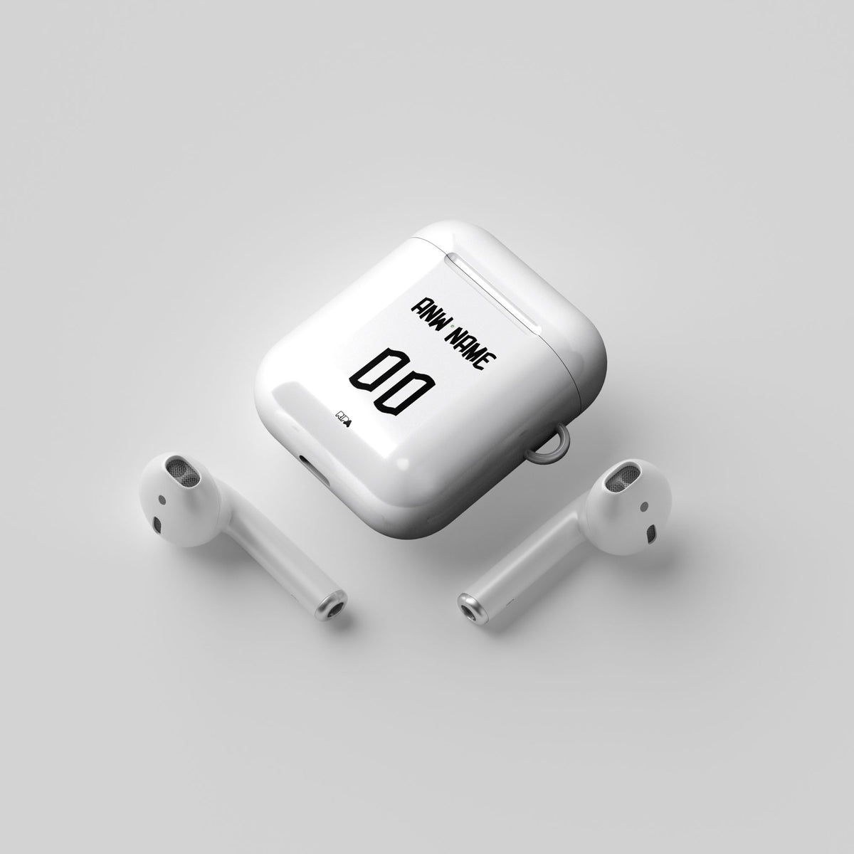 AirPods case with the Flamengo 2022-23 Away football shirt design by RIPA Football