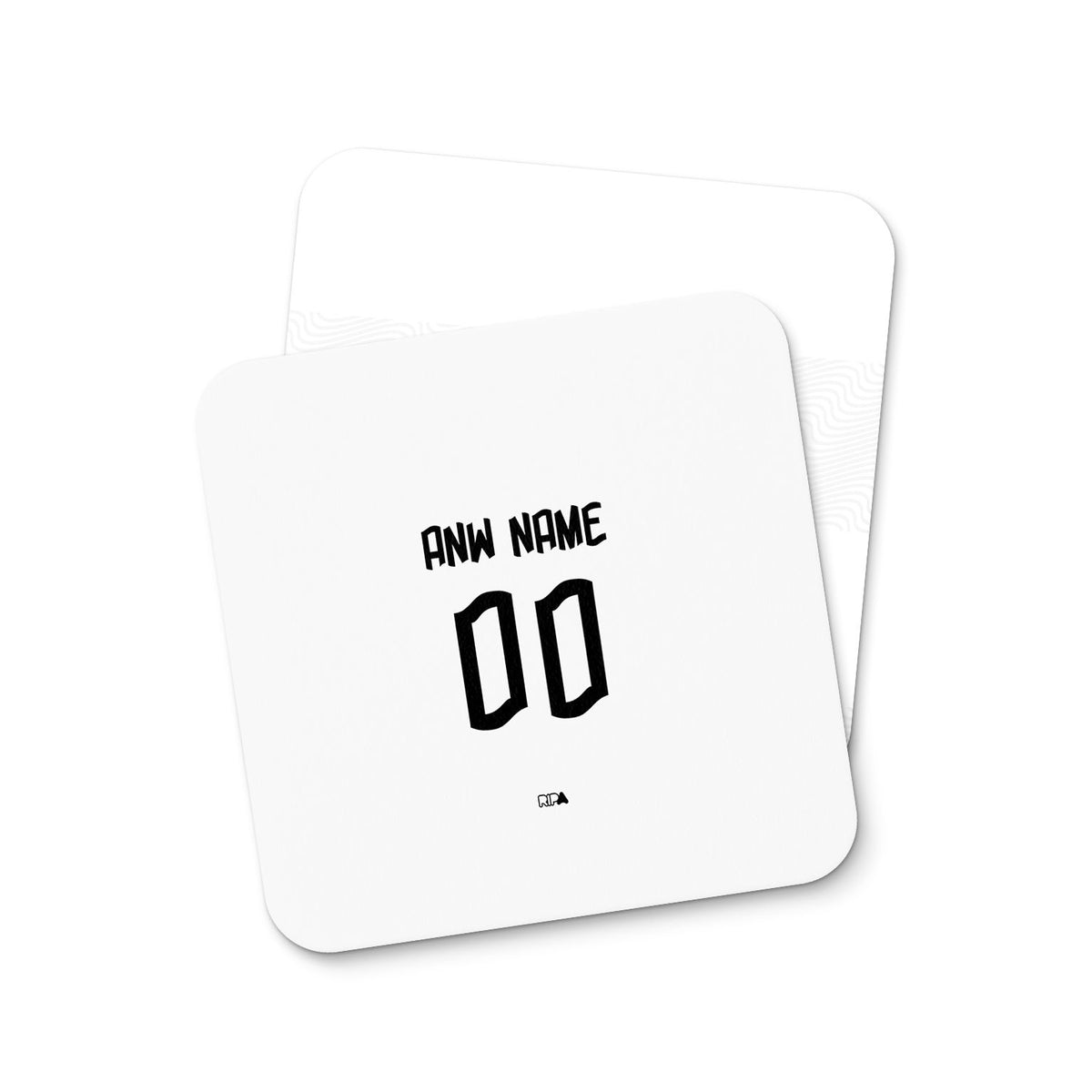 Coaster with the Flamengo 2022-23 Away football shirt design by RIPA Football