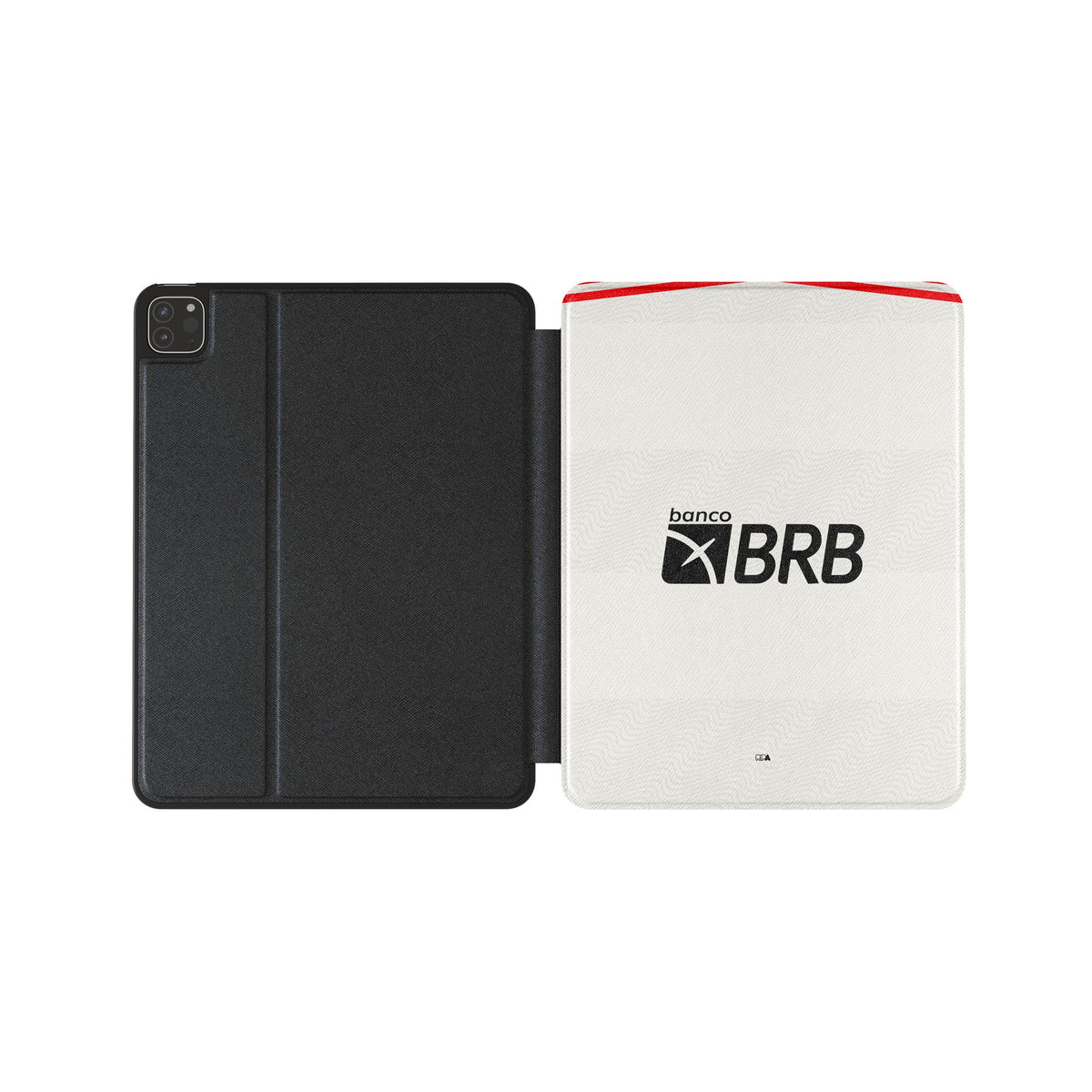 iPad case with the Flamengo 2022-23 Away football shirt design by RIPA Football
