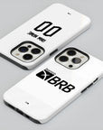 Phone case with the Flamengo 2022-23 Away football shirt design by RIPA Football