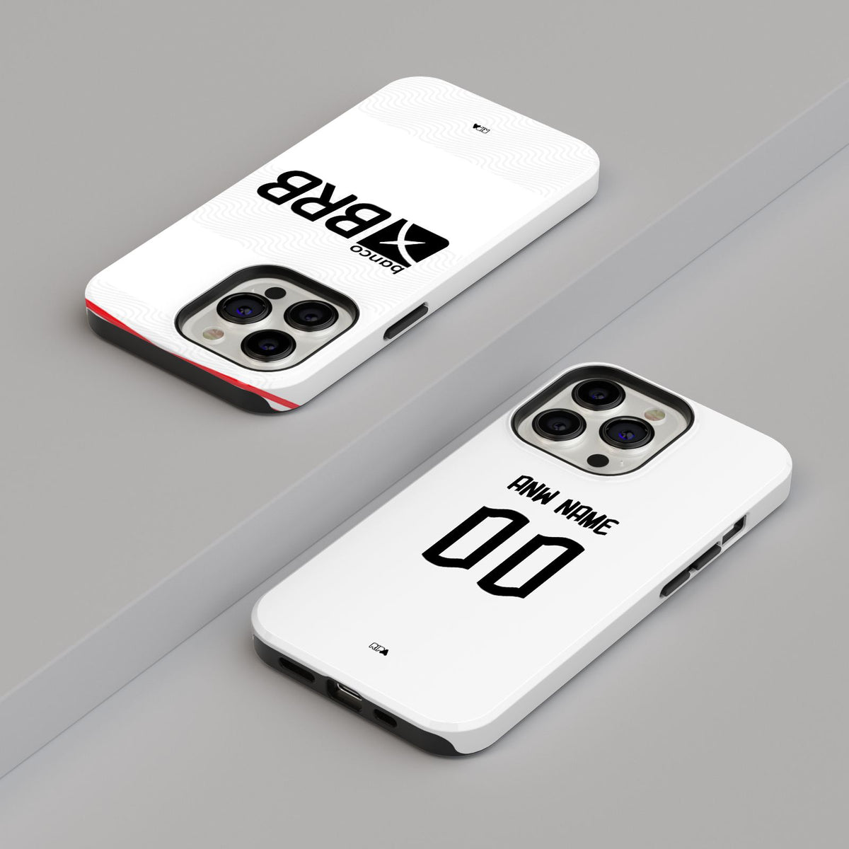 Phone case with the Flamengo 2022-23 Away football shirt design by RIPA Football