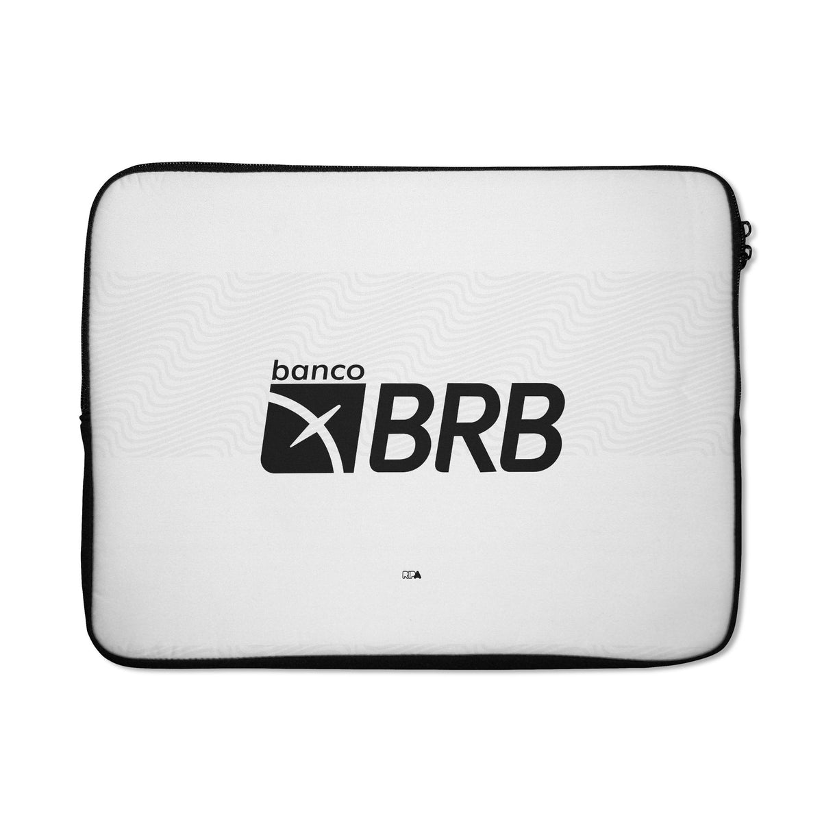 Laptop sleeve with the Flamengo 2022-23 Away football shirt design by RIPA Football