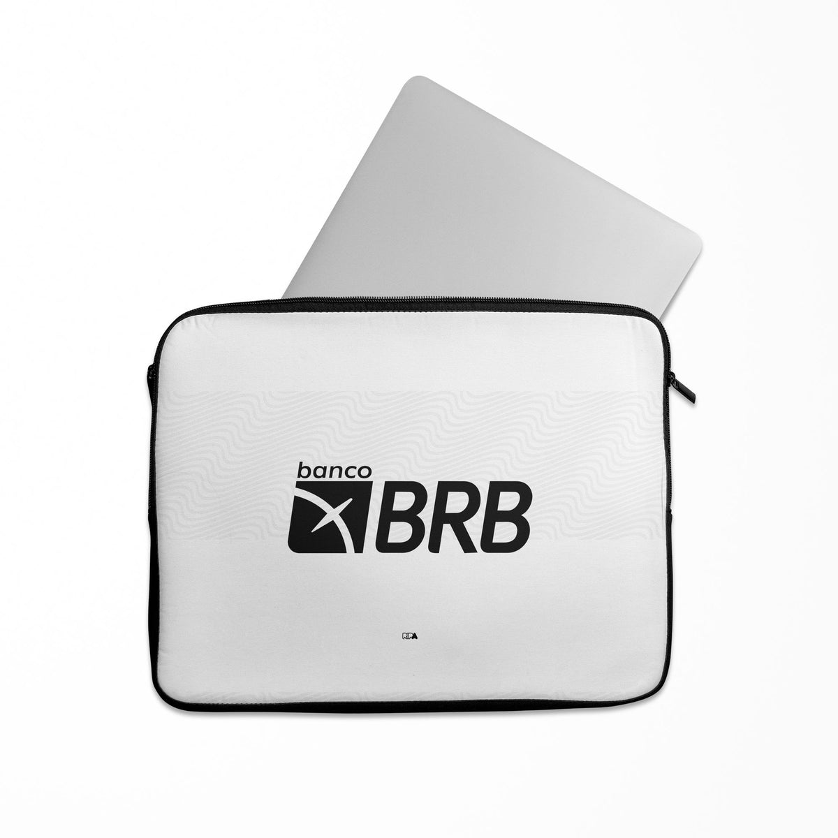 Laptop sleeve with the Flamengo 2022-23 Away football shirt design by RIPA Football
