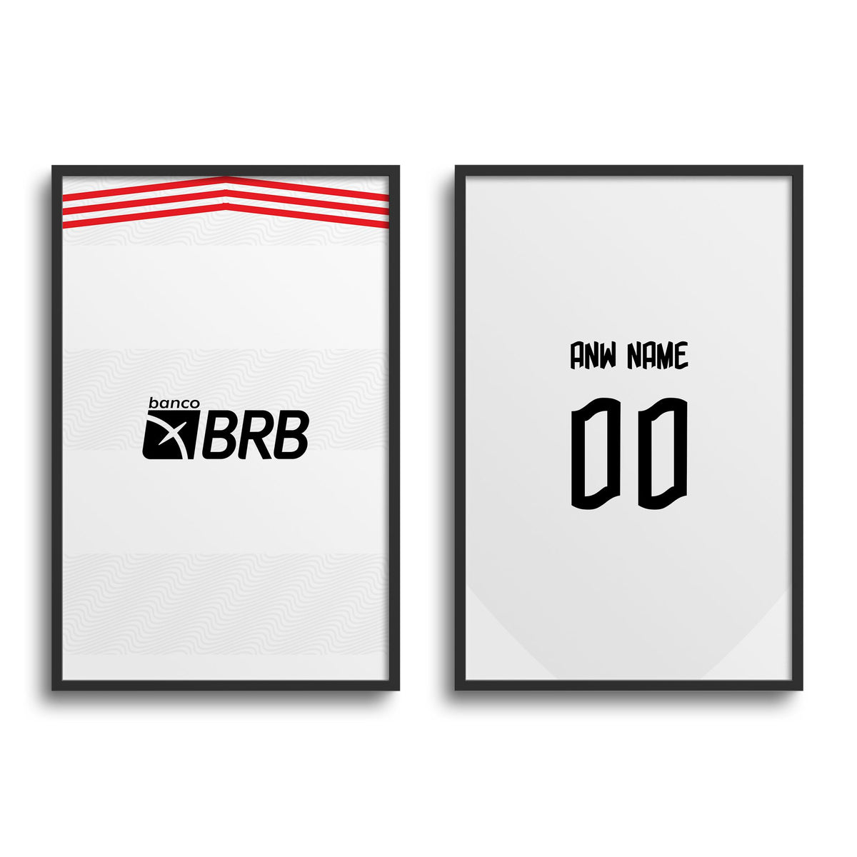 Print with the Flamengo 2022-23 Away football shirt design by RIPA Football