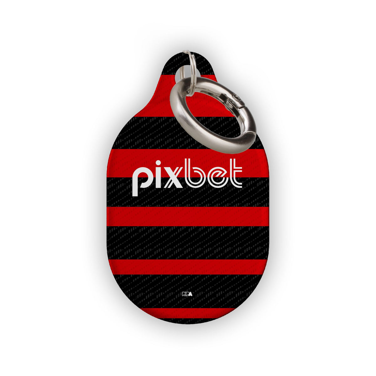 AirTag holder with the Flamengo 2024 Home football shirt design by RIPA Football
