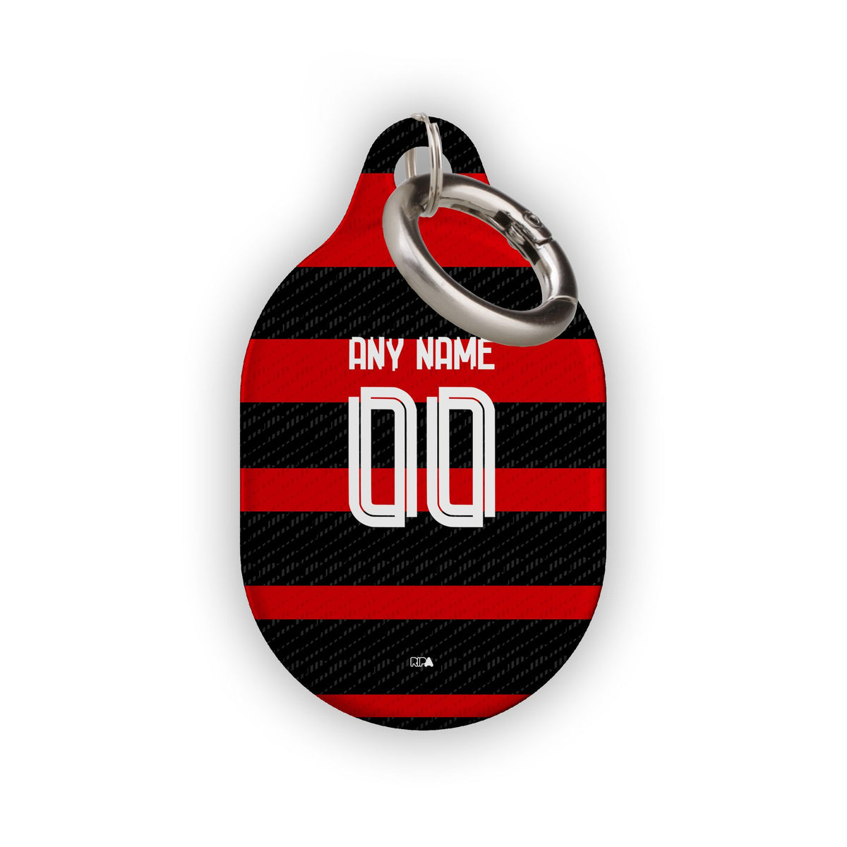 AirTag holder with the Flamengo 2024 Home football shirt design by RIPA Football