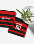 Coaster with the Flamengo 2024 Home football shirt design by RIPA Football