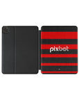 iPad case with the Flamengo 2024 Home football shirt design by RIPA Football