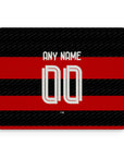 Mouse pad with the Flamengo 2024 Home football shirt design by RIPA Football