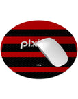 Mouse pad with the Flamengo 2024 Home football shirt design by RIPA Football